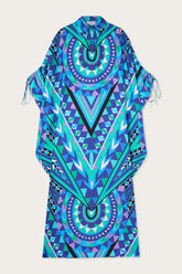 Manuba Print Silk Kaftan with Draped Sleeves
WOMAN Pucci