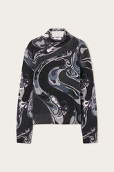 Orchidee Print High Neck Sweater in Wool
WOMAN Pucci