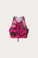 Labirinto Print Ruffle Sleeveless Top
WOMAN Pucci