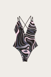 Marmo Print V-neck Swimsuit
WOMAN Pucci