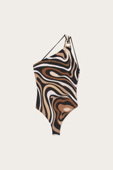 Marmo Print One-Shoulder Swimsuit
WOMAN Pucci