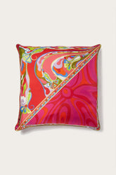 Patchwork-Print Large Silk-Twill Cushion
Pucci