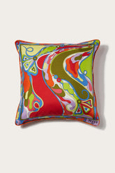 Orchidee and Iride-Print Small Silk-Twill Cushion
Pucci