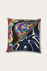 Patchwork-Print Large Silk-Twill Cushion
Pucci