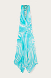 Marmo Print V-neck Dress with Asymmetrical Hem
WOMAN Pucci