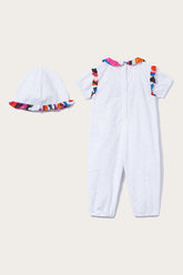 Iride-Print Broderie Anglaise Romper Set
Pucci